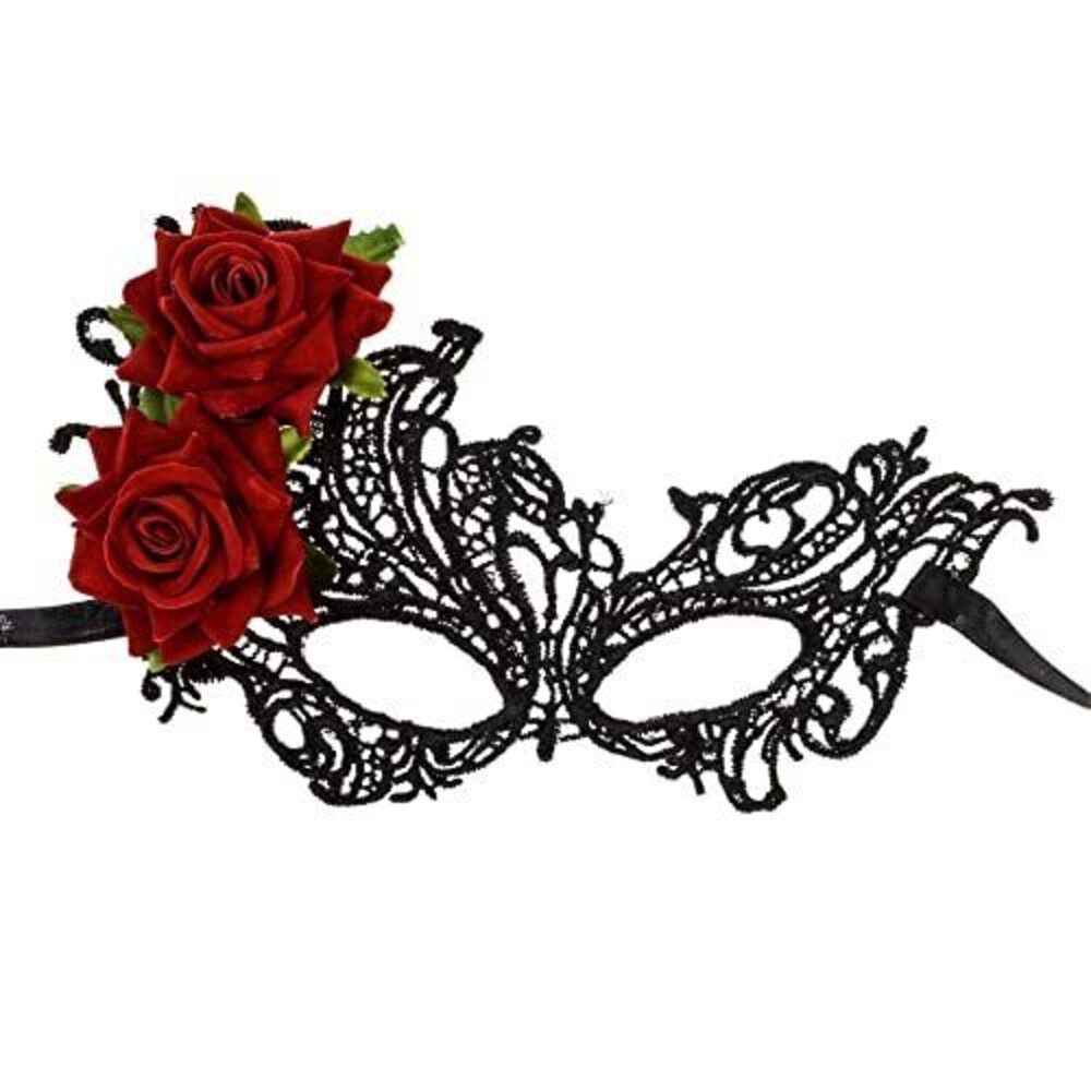 6437 Rose Flower Lace Masquerade Mask Cosplay Party Supply Festival.F54 A